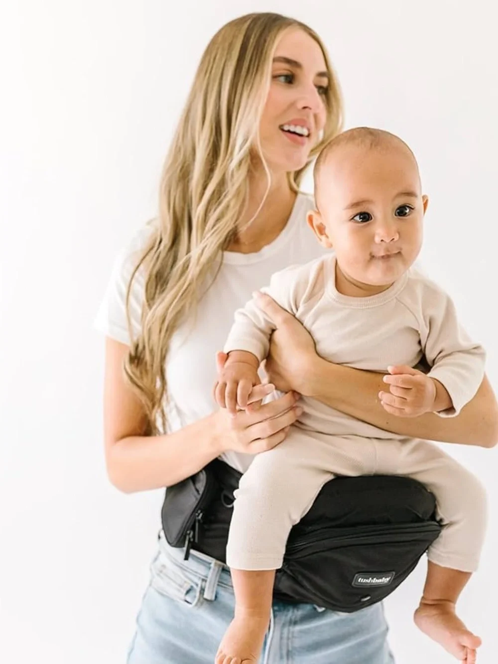 Hands-Free Black Baby Hip Seat Carrier
